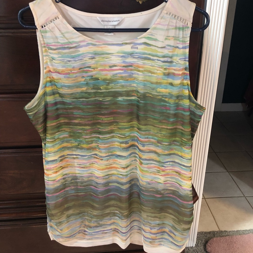 Up for sale is a Christopher & Banks beautiful tank top.